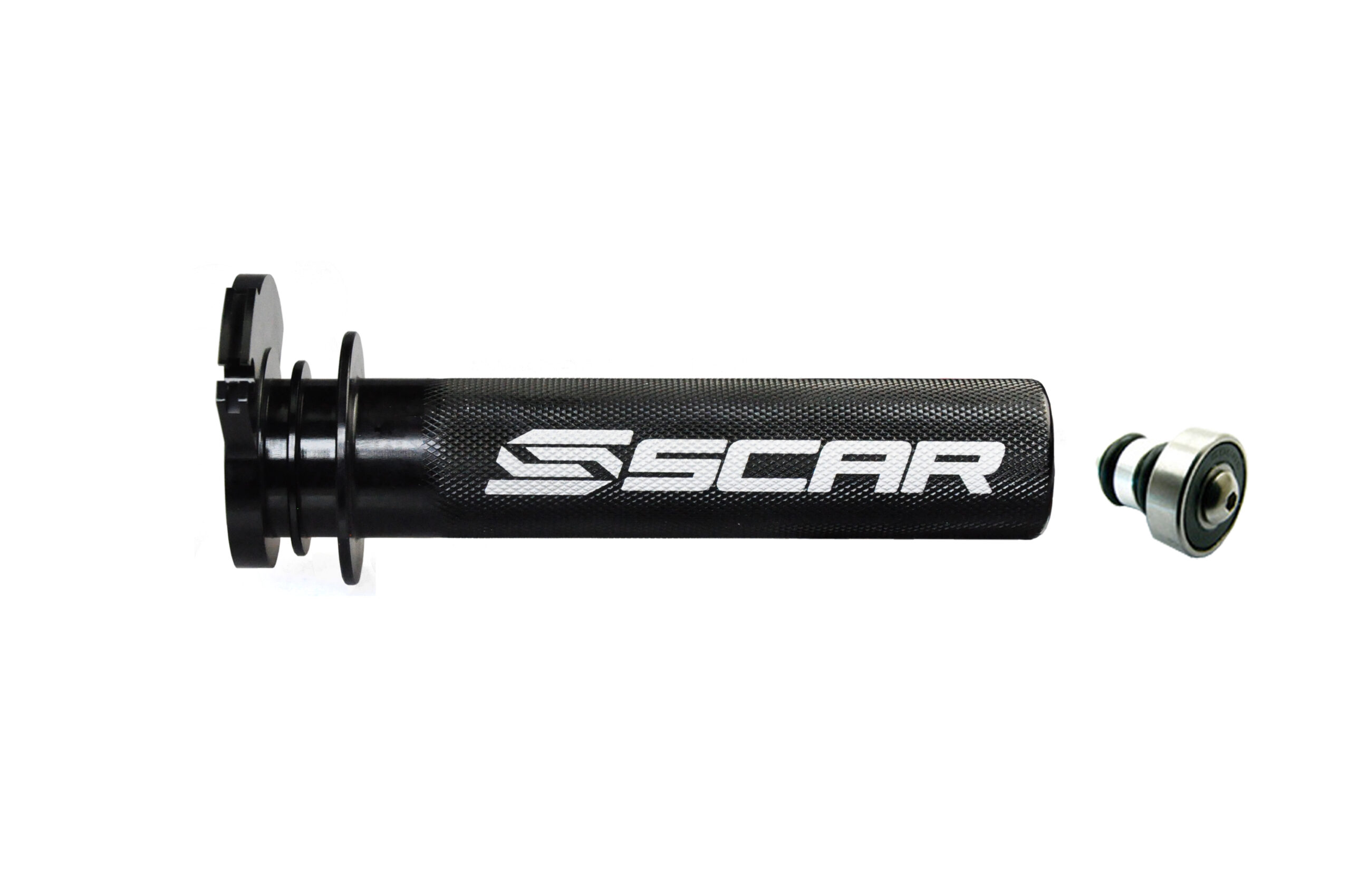 Scar Aluminum Throttle Tube + Bearing - Kawasaki/Suzuki/Yamaha - Black - Image 1